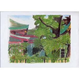 絵画 インテリア 玄関 アート 風景画 水彩 奥祖谷 二重かずら橋 : 西田
