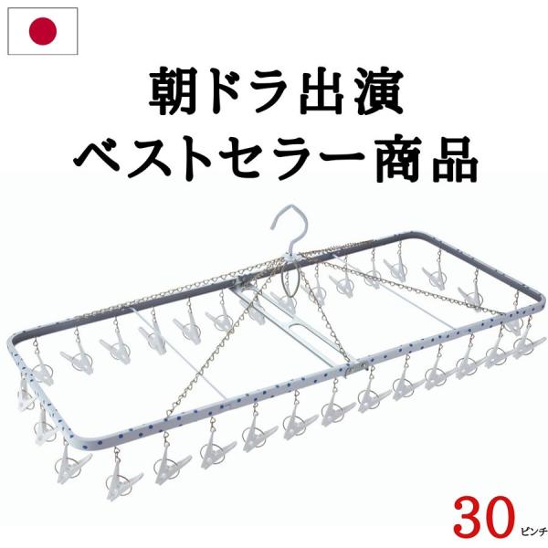 洗濯ハンガー ピンチハンガー 物干しハンガー   30ピンチ   ステンレス より軽い スチール製 ...