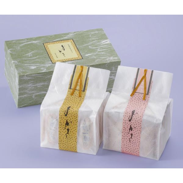 【豆・海老おかき】和紙袋　2種詰め合わせ