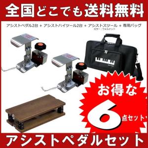 アシストペダル ６点セット  アシストペダル専用キャリングバッグ セット　カラー：ウォルナット