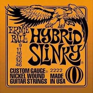 ERNIE BALL アーニーボールエレキギター弦 2222 Hybrid Slinky ハイブリッドスリンキー 1SET｜nishigaku