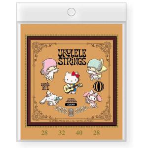 ERNIE BALL 2329 ウクレレ弦 サンリオ コラボ パッケージ ナイロン製 UKULELE BALL END NYLON STRINGS CLEAR クリア｜nishigaku