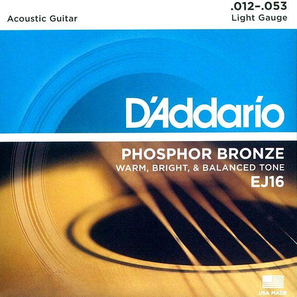 DAddario（ダダリオ）　アコースティックギター弦　ライト Phosphor Bronze EJ...