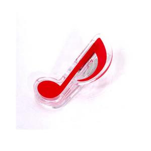 Melody Merry 8分音符のクリップ レッド 楽譜綴じやファイル綴じ 用途はいろいろ