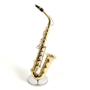 ミニチュア楽器（フィギュア）アルトサックス カラーゴールド
