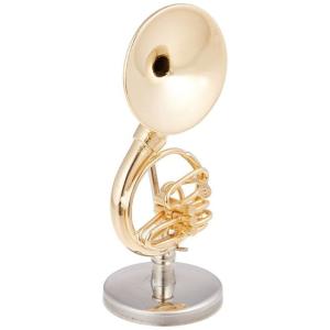 ミニチュア楽器（フィギュア）アルトサックス カラーゴールド 金属 1/6