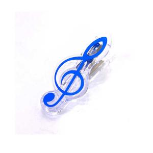 Melody Merry ト音記号のクリップ ブルー 楽譜綴じやファイル綴じ 用途はいろいろ