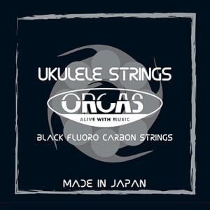 ORCAS フロロカーボン ウクレレ弦セット ソプラノウクレレ用 コンサートサイズ ハードゲージ（022〜023） OS-HARD カラー:ブラック｜nishigaku