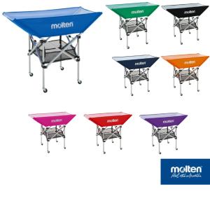 【ネーム加工可】モルテン molten 折りたたみ式平型ボールカゴ 背低 屋内用 ネット 支柱 キャリーケース 小物収納のセット 背が低いタイプ BK0032-x