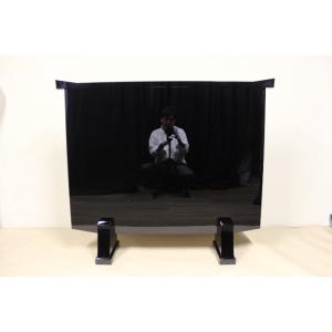 輪島塗 乾漆椿蒔絵蒔絵 座卓 (座敷机) □浜高悦郎 : 西川美術ショップ