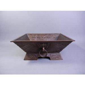 新品 唐銅 銅器 雲紋 水盤 砂鉢 花器 : 西川美術ショップ - 通販