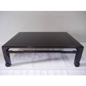 輪島塗 乾漆椿蒔絵蒔絵 座卓 (座敷机) □浜高悦郎 : 西川美術ショップ