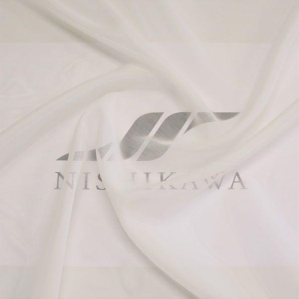 杢調オーガンジー （13960N）　色番号：1 アイボリー　オーガンジー ブラウス、スカート、ワンピ...