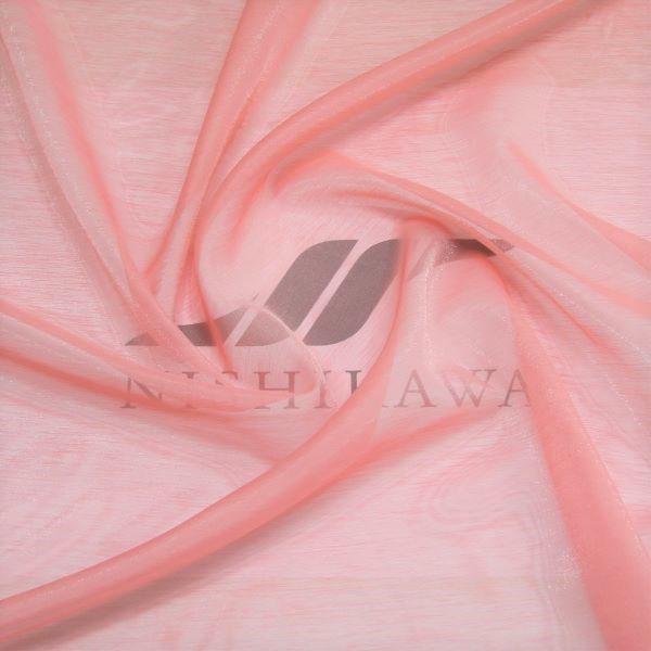 杢調オーガンジー （13960N）　色番号：4 ピンク　オーガンジー ブラウス、スカート、ワンピース...