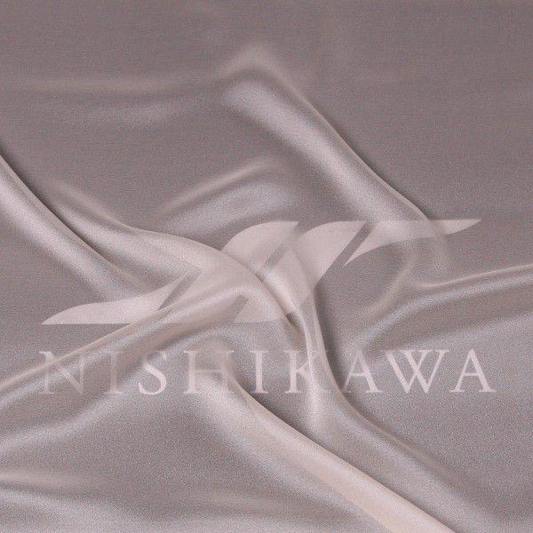 シャンブレー梨地ジョーゼット (MR1677)　色番号1　アイボリー　生地　カジュアルからフォーマル...