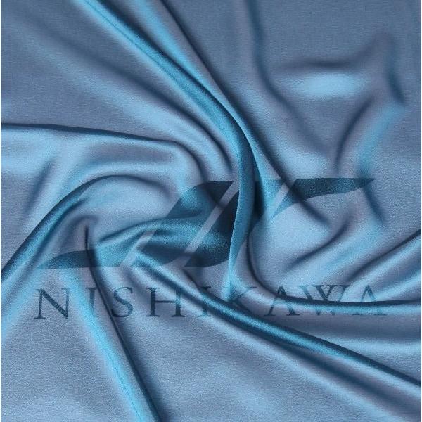 シャンブレー梨地ジョーゼット (MR1677)　色番号36　シャンブレーターコイズ　生地　カジュアル...