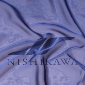 クールシャンブレーシフォン (MR2070)　色番号96　ミッドナイトブルー　生地　ダンス衣装、フォーマル、ドレス、ブラウス｜nishikawa-tex1211