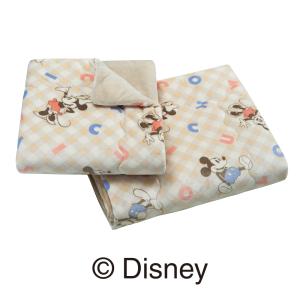 肌掛けふとん ディスニー Disney 昭和西川公式 あたたか肌掛けふとん ミッキーマウス＆ミニーマウス ハーフサイズ｜nishikawastore