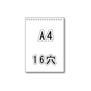 白紙元帳 穴あき用紙 A4 16穴 2500枚入PW