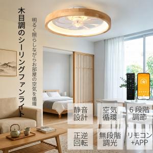 シーリングファンライト DCモーター LED ...の詳細画像1