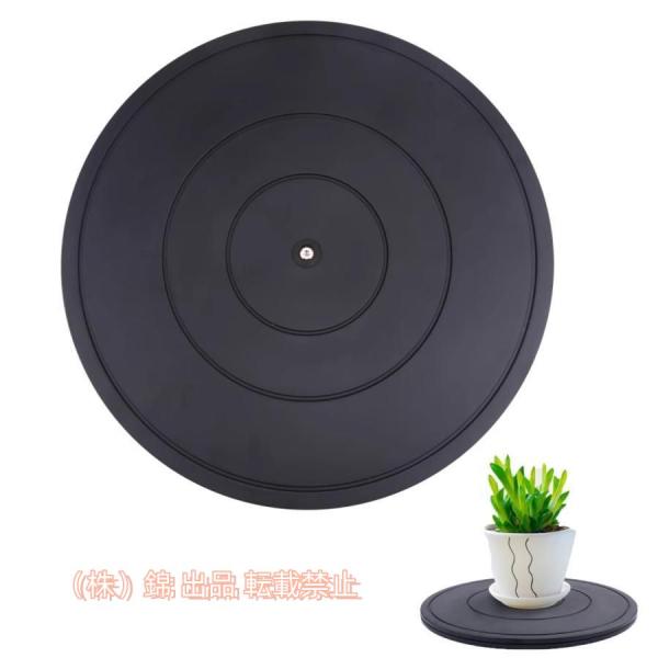 回転盤 360回転 ターンテーブル 回転台 丸型 小型 薄型 ブラック モニター用 テレビ モニター...