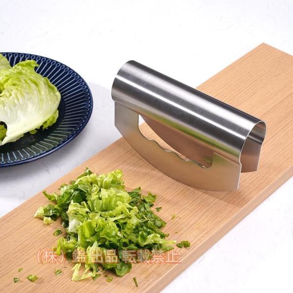 保護カバー付きサラダナイフチョッパーダブルブレードチョッピングナイフミンチナイフ 株式会社錦 家庭用...