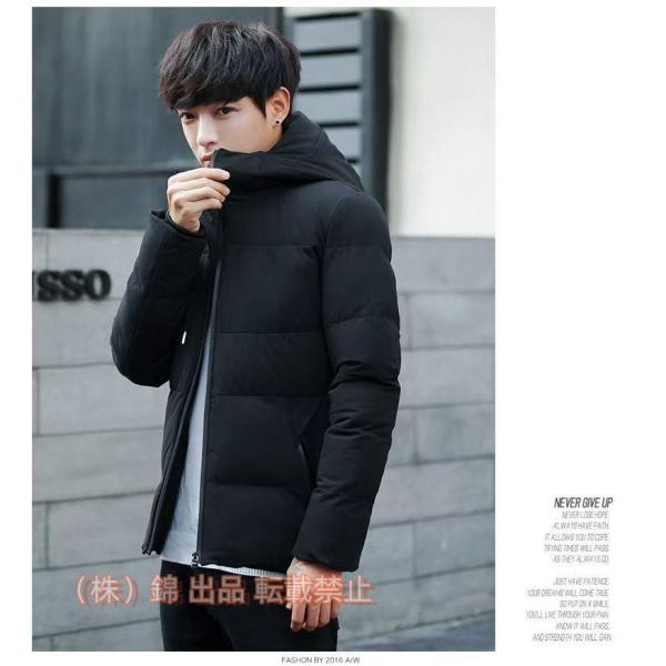 ジャケット メンズ 中綿 フード付き 2023 おしゃれ ショート コート 男性 長袖 暖かい 厚く...