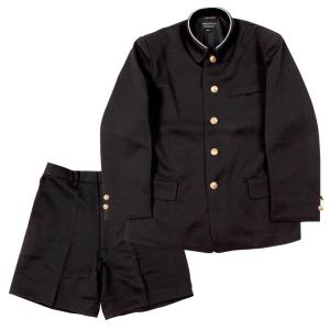 小学生 制服 折襟 上着 学生服 男子 A体 110A-170A 黒 : 学生服・制服