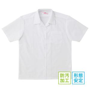 BESTELLA スクールシャツ 半袖 ブラウス 女子 開襟 形態安定加工 防汚加工 SS-LLL BS240｜nishiki