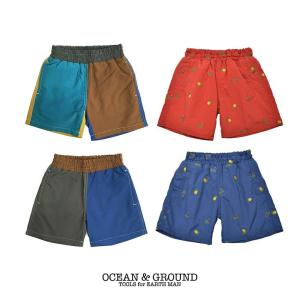 オーシャンアンドグラウンド Ocean＆Ground サーフパンツ 水着 男子 キッズ ジュニア 紫外線防止 1812807 1812808｜nishiki