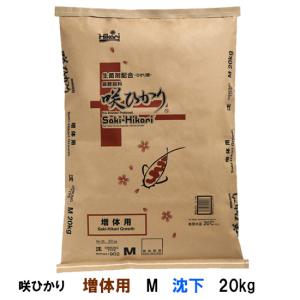 キョーリン 咲ひかり 増体用 M 沈下 20kg 送料無料 但、一部地域除 同梱不可｜nishikigoiootani