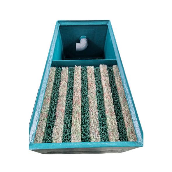 ☆ライフ 商事 FRP製生物濾過槽 1-1型 1槽式 濾過材 ビニロック マットろ材1式 送料無料 ...