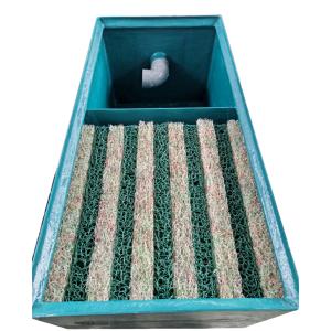 ☆ライフ 商事 FRP製生物濾過槽 2-2型 2槽式 濾過材1槽目ビニロック マットろ材1式 送料無...