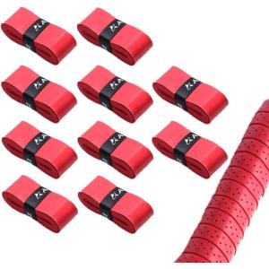 Hantox ゴルフ グリップテープ 10本セット(レッド)