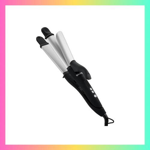 サロニア 2WAY ストレート カール ヘアアイロン コテ 32mm SL-002A シルバー