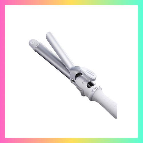 SALONIA サロニア セラミック カール ヘアアイロン 25mm ホワイト 海外対応 プロ仕様 ...