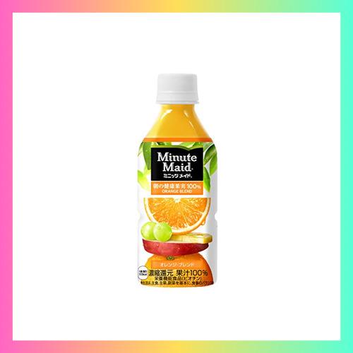 コカ・コーラ ミニッツメイド 朝の健康果実 オレンジブレンド 果汁100% 350mlPET×24本