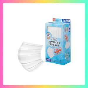 レック 極細耳ひも マスク ふわるん ふつうサイズ 30枚入  1箱 ホワイト｜nishimashop