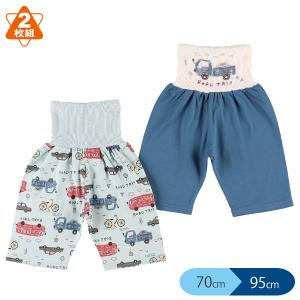 2枚組腹巻付き5分丈スペアパンツ（車）【70cm・80cm・90cm・95cm】