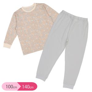 【停】長袖パジャマ（小花柄）【100cm・110cm・120cm・130cm・140cm】