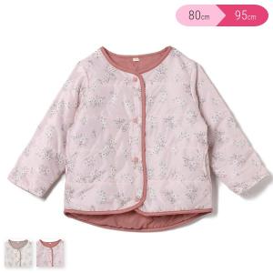 花柄薄中綿ジャケット