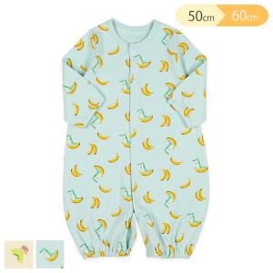 スムースフルーツ＆アニマル総柄長袖コンビドレス