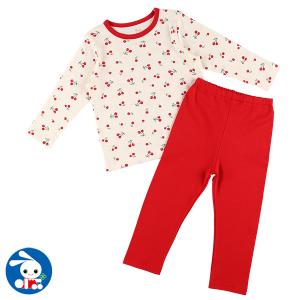 長袖パジャマ（チェリー）【80cm・90cm・95cm】