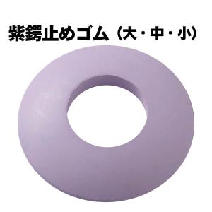 剣道 竹刀 鍔用 鍔止めゴム 【 紫 】 ツバ止め ゴム 大・中・小