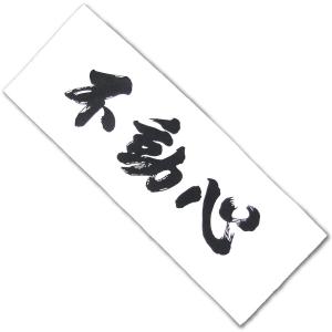 剣道 面手ぬぐい 面タオル 手拭い 不動心 黒...の詳細画像2