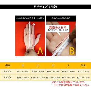 剣道 小手 単品 特織刺し 手の内茶鹿革 無幻...の詳細画像4