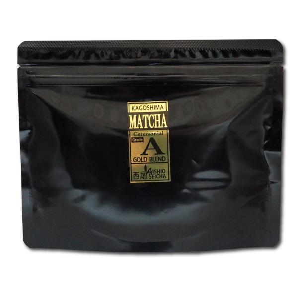 西尾製茶 特上 抹茶 100g 鹿児島県産一番茶100%使用 MATCHA ゴールドブレンド【訳あり...