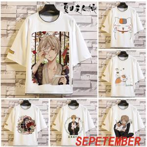Tシャツ トップス 夏目友人帳 ニャンコ先生 グッズ ティーシャツ 半袖 ゲーム   プレゼント 夏 メンズ　レディース