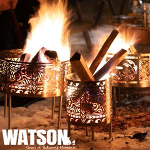 RobSnow ロブスノー 組立式 焚火台 Shinobi シノビ 黒皮鉄 焚き火台