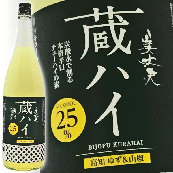 リキュール 高知 浜川商店 美丈夫 本格辛口 チューハイの素 蔵ハイ 高知ゆず＆山椒 1800ml ...